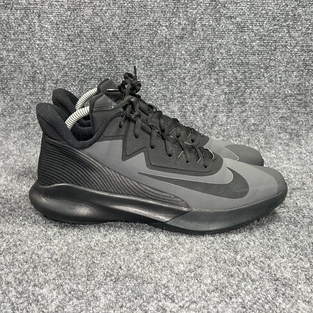 Nike Precision IV NBK Basketball Shoes Men's Size 8 Dark Smoke Black Athletic